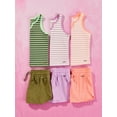 thumbnail image 7 of Justice Girls Striped Tee & Short Set, Sizes XS - XLP, 7 of 7