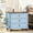Light Blue, variant on LELELINKY 24" Farmhouse Nightstand Set of 2 with 3 Drawers & Metal Handle, Wood Dresser for Bedroom, Living Room, Blue