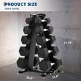 thumbnail image 3 of Ataucjin Dumbbell Rack Stand Only,Weight Rack For Home Gym, Weight Rack for Dumbbells Compact A-Frame,Large Capacity Rust-Resistant Coated Dumbbell Storage Rack,With Non-Slip Base, 3 of 5