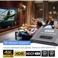 thumbnail image 2 of KSRplayer HDMI Switch 3 in 1 Out 4K@60Hz, HDMI Switcher with Remote Control, 3-Port HDMI Selector for PS5/PS4, Xbox, Roku, Fire TV, Apple TV, Blu-ray Players, Chromecast, 2 of 11
