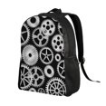 thumbnail image 2 of Fotbe Metallic Gears Travel Laptop Backpack, Business Slim Sturdy Laptops Backpack, Water Resistant College School Computer Bag Gift Fits 15.6 Inch Notebook, 2 of 8