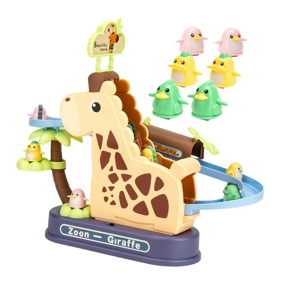 Pista de animales, juguetes deslizantes, juego de pista de carreras, pista de carreras eléctrica encantadora, juguete para niños, recuerdos de fiesta, 6 piezas animales