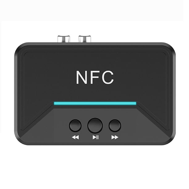 Adaptador Del Receptor Inalámbrico 3.5 Mm RCA USB Reproducción Compatible Con Diente 5.0 Enchufe Y Juega Azul