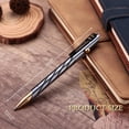 thumbnail image 2 of czcpp-Bolt Stylo d'Action avec Capuchon en Laiton, Clip en Acier Inoxydable, Poids Équilibré Compatible avec les Recharges de Gel Parker pour Bureau, Voiture, Poche, Signature Extérieur, Vert (TP331GN), 2 of 4