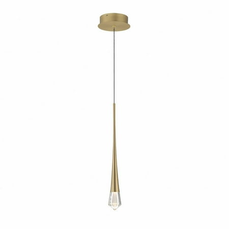 

ET2 Lighting E24221-122GLD Pierce - 3W 1 LED Pendant-19 Inches Tall and 2.25 Inches Wide Gold