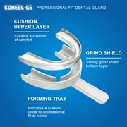KOHEEL Comfort-Fit Mouth Guard for Nighttime Teeth Grinding, Night Dental Guard for Grinding Teeth 5 Count