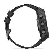 Garmin Fenix 8 51 mm, AMOLED Multisport GPS Smartwatch, Slate Gray with Black Silicone Band, Built-in LED Flashlight with Wearable4U Power Bank Bundle