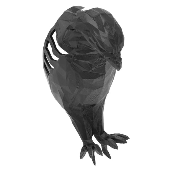 Riousery 3D Eagle Wall Light Soft Lighting Battery Powered Holographic Home Decoration Animal LED Lamp for Study Bedroom Dining Room Living Room Entryway Night Lamp Black, 8.86 inches / 22.5 cm