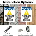 thumbnail image 3 of (2 Pack) Fire Door Keep Closed OSHA Notice Sign 18 Inch X 24 Inch Indoor / Outdoor Rust-Free Aluminum Metal Signs for Workplace, Workshop, and Construction Site, Made in the USA, 3 of 8