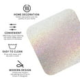 thumbnail image 4 of Bingfone Vintage Glitter Light Pearl Leather Drinks Coasters With Set Of 6,Suitable For Home Kitchen,Coffee Cup Coasters Home Gift, 4 of 9