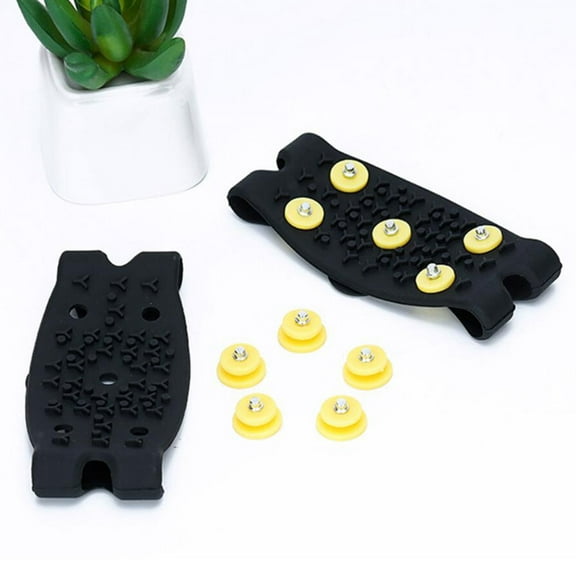 Raindrops Non- Ice Grippers with TPE for Shoes, Archery and Outdoor Use, 2 Pairs Traction Cleats