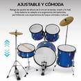 thumbnail image 2 of Bateria Acustica Audiotek  23 Pul 5 Piezas Azul Platillos Atriles Bombo, 2 of 9