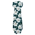 thumbnail image 4 of asdoklhq Mumu Dresses for Women Dresses Summer Casual Flower Print Rounk Neck Short Sleeve Pockets Printing Long Dress Green XL, 4 of 5