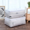 thumbnail image 4 of Large Capacity Quilt Clothes Blanket Moisture Dust Proof Storage Bag Organizer Home (Cloud), 4 of 14