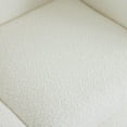 thumbnail image 5 of GDF Studio Oversized Faux Sherpa Boucle 3-Seat Sofa with Wood Legs, Beige, 5 of 9