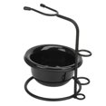 thumbnail image 3 of 2pcs Shaving Brush Stand with Bowl Stable Base Dust Proof Metal Holder Shaving Soap Bowl, 3 of 5