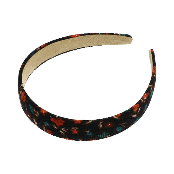 Unique Bargains 1 Pc Classic Elegant Retro Floral Headband for Women for Girls 4.33" ID Black