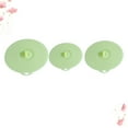thumbnail image 3 of 3pcs Silicone Sealed Lid Pot Lids Different Sizes Bowl Cover Heat Resistant Microwave Sealed Lid Leakproof Lid Cover (Light Green), 3 of 6