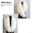 thumbnail image 4 of Waroomhouse Soft Winter Scarf Women Thermal Scarf Women Winter Scarf Cozy Fuzzy Imitation Fur Solid Color Soft Lightweight Thickened Warm Decorative Collar Shawl, 4 of 8