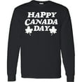 thumbnail image 3 of Inktastic Happy Canada Day with Distressed Maple Leaves Long Sleeve T-Shirt, 3 of 5
