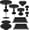 Black, variant on Set of 9 Cake Stands Metal Cupcake Stand Set Multiple Styles Candy Fruit Display Tower Dessert Plate Cake Serving Tray for Birthday Party Wedding Anniversary Baby Shower Engagement (Black)