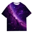 thumbnail image 4 of Shadoumai Shirts for Girls Letter Print Round Neck Short Sleeve T Shirts Casual Tee Shirt Tee for Toddler & Kids, 4 of 4