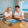 thumbnail image 4 of Lamplig Puzzles for Adults 1000 Pieces, Seaside Scenery Jigsaw Puzzle with Letters on Back, 27.6''x20.5'' 1000 Piece Puzzles for Adults, Fun Puzzle for Game Nights, 1:1 Poster, 4 of 9