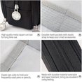 thumbnail image 4 of Large Capacity Pencil Case 3 Compartment Pouch Pen Bag For School Teen Girl Boy Men Women (black), 4 of 5