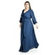 thumbnail image 2 of Vestido elegante de manga larga Roman Fashion /Tallas Extras, 2009 (Azul marino) azul marino 38, 2 of 6