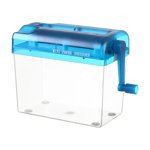 Manual Shredder Mini Documents Paper Cutting Tool Home Manual Paper Shredder Blue