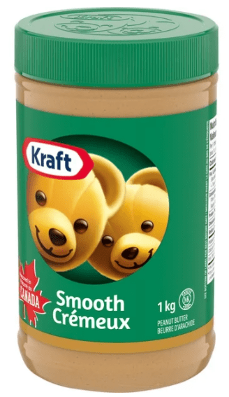 Kraft Smooth Peanut Butter, 1kg (4 Pack)