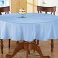 thumbnail image 2 of Mantel redondo de 182 cm de Collections Etc., color liso, 100 % poliéster duradero, color azul, 2 of 3