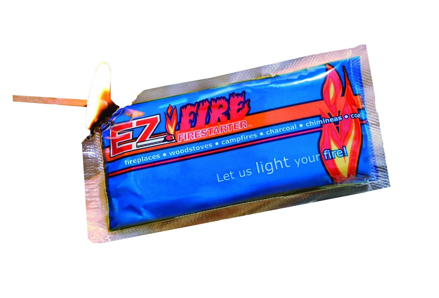 EZ Fire Firestarter Gel Packets (25 Pack) Great for Camp Fires, Backyard Barbecues & any Indoor