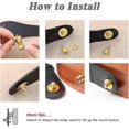 thumbnail image 4 of Guitar Strap Locks Buttons 10pcs/security Strap Locks Metal Quick Release Security Straplocks-silver Sx, 4 of 5