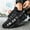 Black, variant on Linenghs Men's Sneaker Ultra-light Breathable Walking Anti-slip Casual Sports Shoes