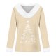 thumbnail image 3 of WILLBEST Playeras Navideñas Mujer Camiseta Informal de Manga Larga y Cuello Redondo Para Las Fiestas. Corte Clásico Disfraces, 3 of 3