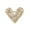 Golden, variant on Women Brooch Hollow Out Heart Shape Rhinestone Anti-slip Coat Collar Hat Scarf Decoration Clothes Pin Garment Jewelry