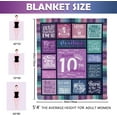 thumbnail image 4 of 10 Year Old Girl Birthday Gifts Blanket, Gifts for 10 Year Old Girl, Birthday Gifts for 10 Year Old Girls, 10th Birthday Gifts for Girls, 10 Year Old Girl Gift Ideas Throw Blanket 60"X50", 4 of 6
