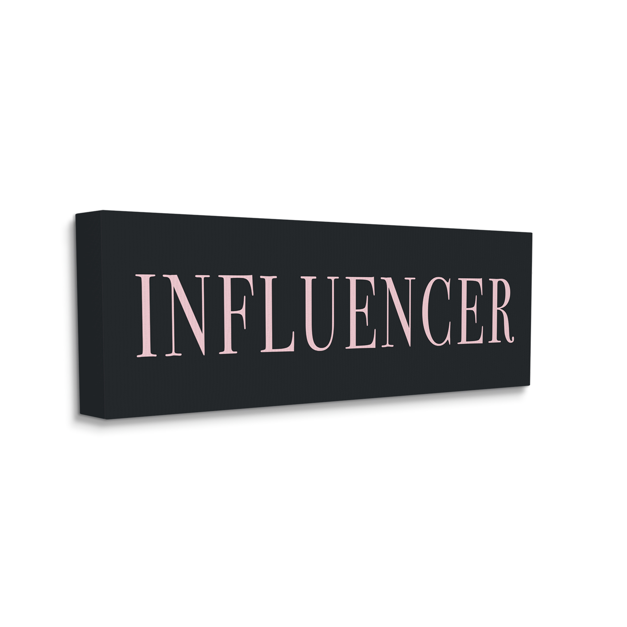 Stupell Industries Influencer Casual Chic Text Black Pink Design Graphic Art Gallery Wrapped Canvas Print Wall Art, Design by Daphne Polselli