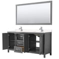 thumbnail image 2 of Wyndham Collection Daria 72" Light Vein Wood Double Bathroom Vanity in Gray, 2 of 5
