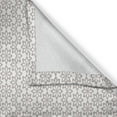 thumbnail image 3 of Ambesonne Floral Kitchen Curtains, Monochrome Spring Blooms, 55"x39", Taupe and White, 3 of 3