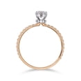 thumbnail image 4 of AFFY Hidden Halo Engagement Ring for Women, 1.10 Carat (ctw) Marquise and Round Cut Lab Grown Diamond Solitaire Ring In 14K Rose Gold Over Sterling Silver F-G-H, SI Quality Ring Size-8, 4 of 6