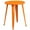 Orange, variant on Bowery Hill 24" Round Metal Dining Table in Green