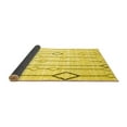 thumbnail image 2 of Ahgly Company Indoor Rectangle Solid Yellow Modern Area Rugs, 2' x 5', 2 of 4
