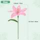 thumbnail image 3 of 1-Pack Flores de Ganchillo, Lirio de Lana Artificial Tejido a Mano, Flores Tejidas [Rosa], 3 of 6