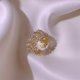 thumbnail image 3 of Guardurnaity Anillo abierto de perlas para mujer, ceremonia de boda, banquete, anillos románticos ajustables que se pueden abrir, joyería, regalo Ropa, zapatos y accesorios Miscelánea, 3 of 6