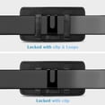 thumbnail image 6 of Horizontal Cell Phone Pouch Clip Holster Holder w/ Belt Loop, Nylon Canvas Cell Phone Holsters Fits Cell Phone, 1Pcs, 6 of 6