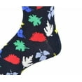 thumbnail image 3 of Sierra Socks Leaf Pattern Crew Cotton Socks (Shoe Size: 6-12, Navy), 3 of 4