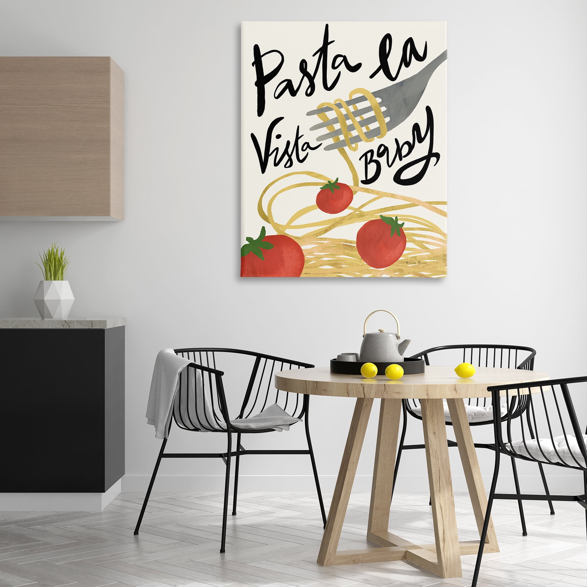 Stupell Industries Pasta La Vista Food & Beverage Painting Gallery Wrapped Canvas Art Print Wall Art, 36 x 48
