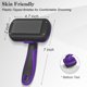 thumbnail image 4 of Cepillo autolimpiante Swihauk para perros y gatos, color morado, 4 of 7